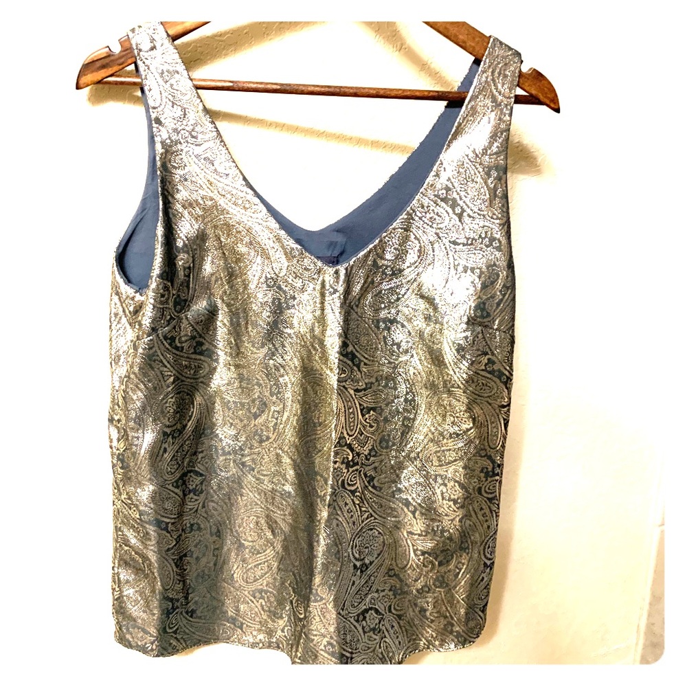THE LIMITED MEDIUM GOLD METALLIC BLOUSE